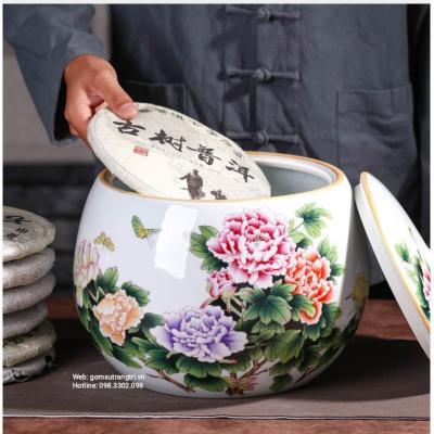 HŨ SỨ VIỀN VÀNG CÓ NẮP